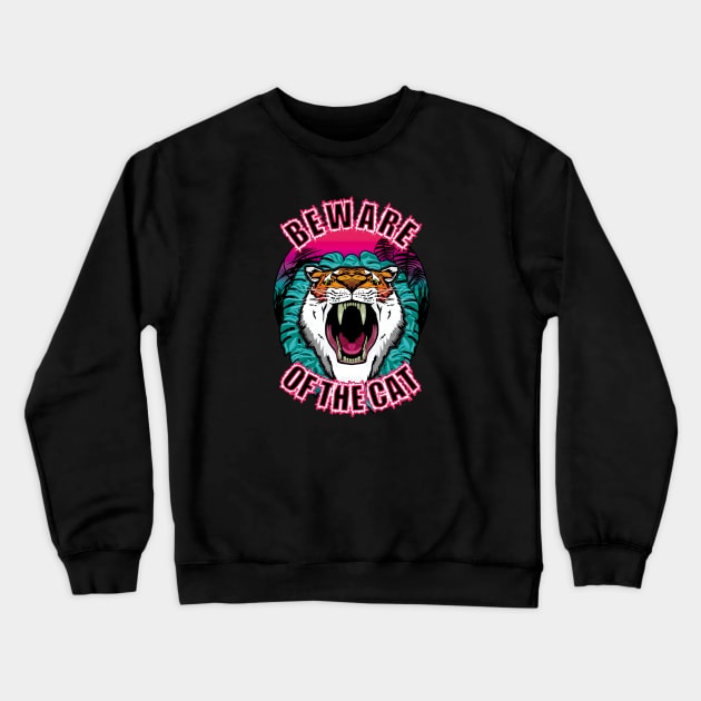 Beware of the Cat Crewneck Sweatshirt by TMBTM